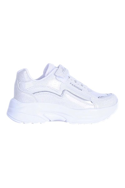 moda ayakkabım Almera 5020 white glitter girl's sports shoes