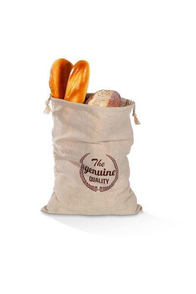 Choice 40 X 30 cm words Linen Bread Bags Reusable Drawstring Bag For Loaf Hom...