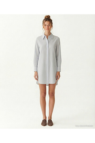 Yargıcı Wide Shirt Collar Long Sleeve Shirt