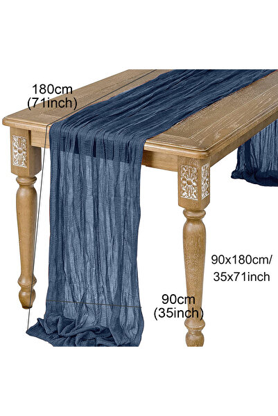 Choice12 6 Semi-Sheer Gauze Table Runner Sage Cheesecloth Table Setting Dinin...