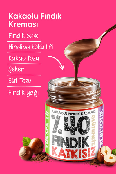MELY ÇİKOLATA %40 Kakaolu Fındık Kreması 330 gr