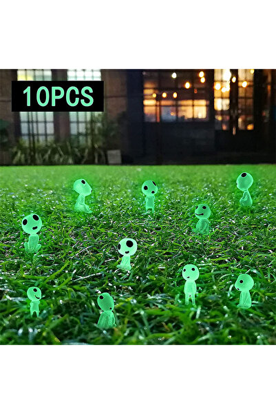 Choice 10pcs Green 10pc Miniature Landscape Decoration Glow in the Dark Princ...