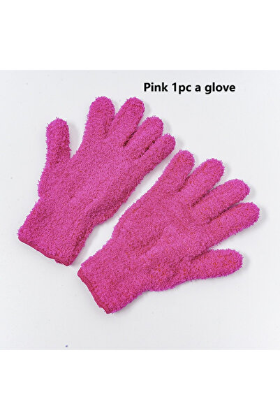 Choice pink 1pc 1pc Microfiber Dusting Gloves-Stretchable & Breathable Cleani...