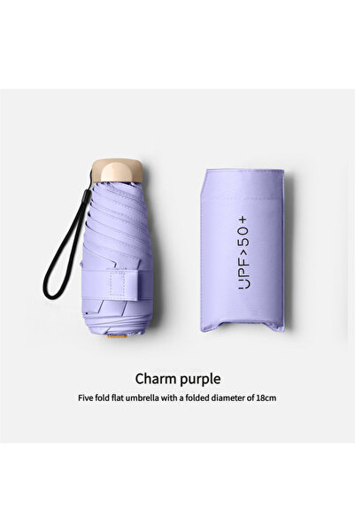 Choice Iron 6K Charm purple 55% Off Mini Sun Umbrella Small Pocket Rain Umbre...