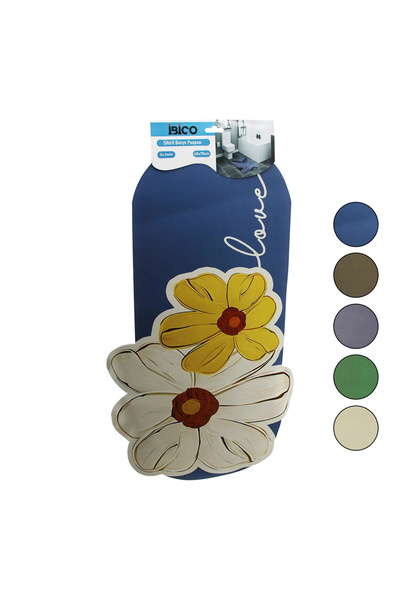 Go İthalat Flower Figure - Colorful 45X75Cm Water Absorbent - Magic Bath Mat ...