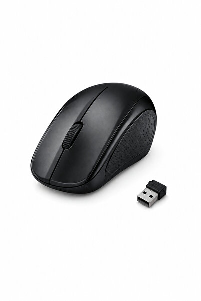Exatech Wireless Optical E-tech Mouse with USB Nano Receiver, Black