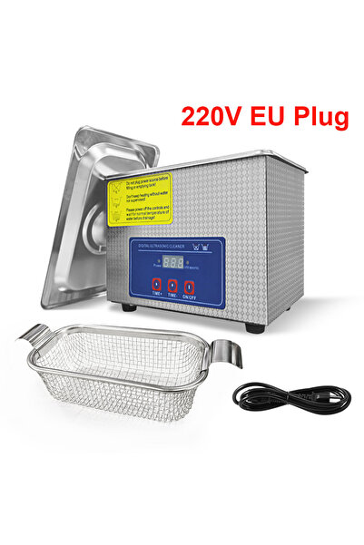 Choice 220V EU Plug Ultrasonic Cleaner 40KHZ High Frequency Vibration Ultraso...