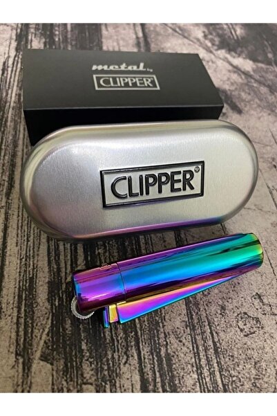 Gülay AVM Kişiye Özel Isim Baskılı Kutulu Gökkuşağı Renk Clipper Çakmak Kaliteli Clipper Gly- 233