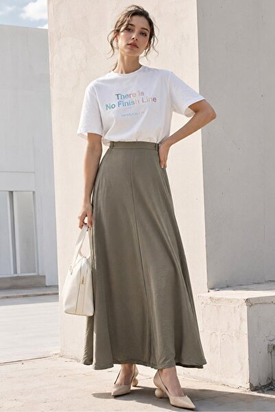 Madmext تنورة بالون خضراء Mg2319
