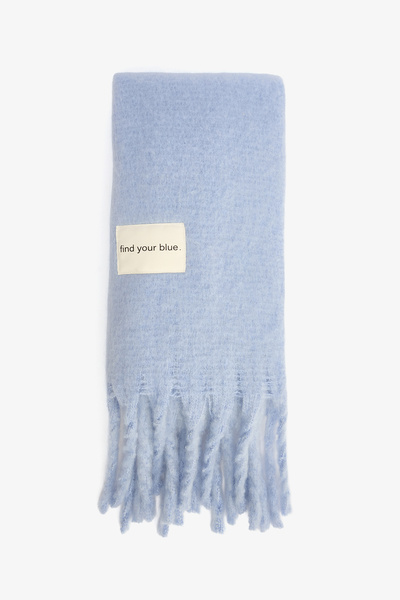 Penti Light Blue Pera Soft Textured Scarf