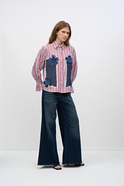 HANIQA Wide Leg Relaxed Fit Women's Jeans