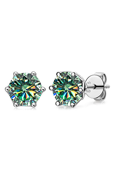 Choice 0.5 CT X 2 Blue Green JoyceJelly 1/2/4CT VVS D Color Moissanite Russia...