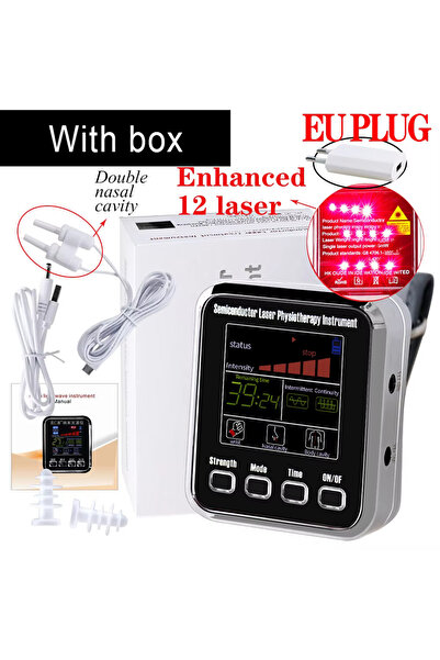 choice2 EU Plug 12 Holes 650nm Laser Therapy Watch LLLT Wrist Watch For Tr