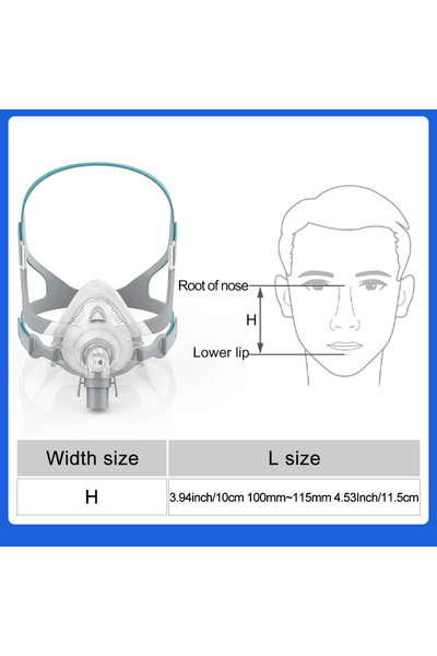 Choice3 FMIIP L SIZE YuWell YF-02 Cpap Mask with Headgear Full Mask Auto CPAP...