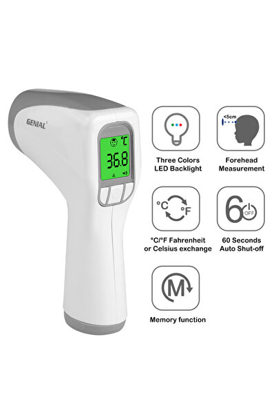 Choice 2-in-1 Accuracy Infrared Thermometer With Fever Alarm & LCD Display Ac...