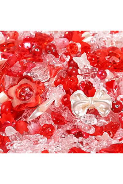 Choice9 Other Mixed Red 50g 50g/pack Mixed Style Mixed Color Acrylic Loose Be...