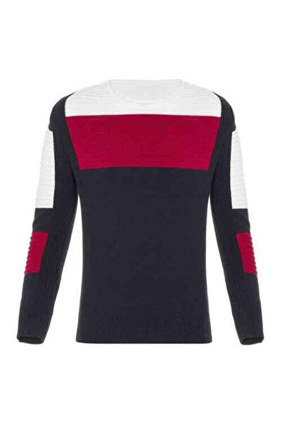 Cipo&Baxx Bp107 Textured Navy Blue Children's Sweater