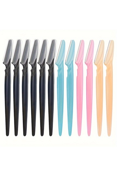 Choice 12Pcs-Mix 3/5/6/12/24Pcs Multifunction Eyebrow Razor Kit - Precise Tri...