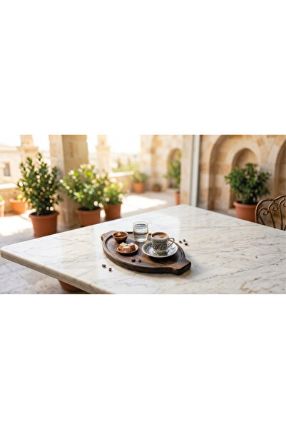 fam wood art Doğal Ahşap Çok Amaçlı Sunumluk, Çerezlik, Kahvelik, Yağdanlık A...