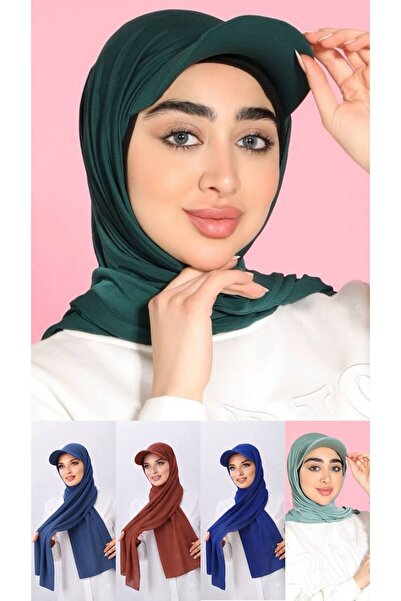 ALDAIYR 5 Şapkalı Boneli Hazır Şal Hijab SANDY
