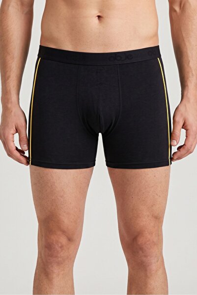 OBJE Men's Black Lycra Cotton Boxer