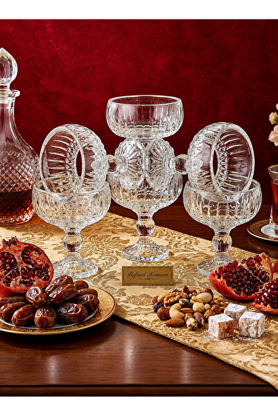 çukurova home Mini Turkish Delight Bowl with Crystal Glass Feet - Presentatio...