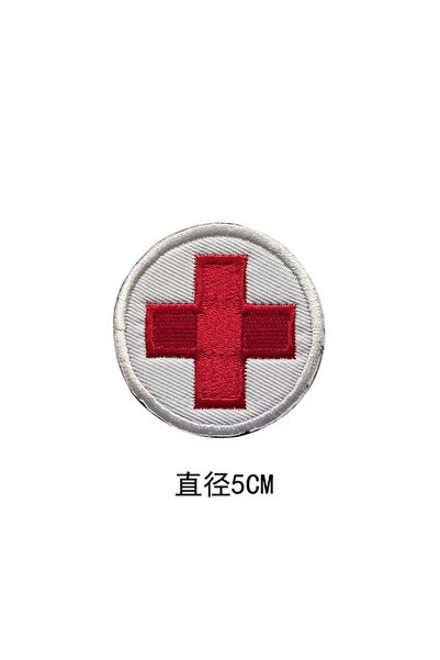 Choice6 12 Red Cross Applique Badges Embroidery Tactical Hook and Loop Patch,...