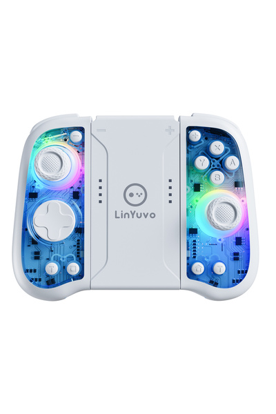 Choice1 Blue LInYuvo Wireless Gamepad for Switch with Hall Rocker&RGB Light,S...