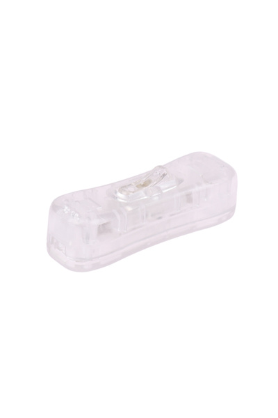 choice2 Transparent 1pc AC Power Cable Switch Connector 304 Line Button Switc...