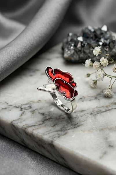 Begondio Storm Cloud Stylish and Modern Design Minimal Adjustable Women's Ring