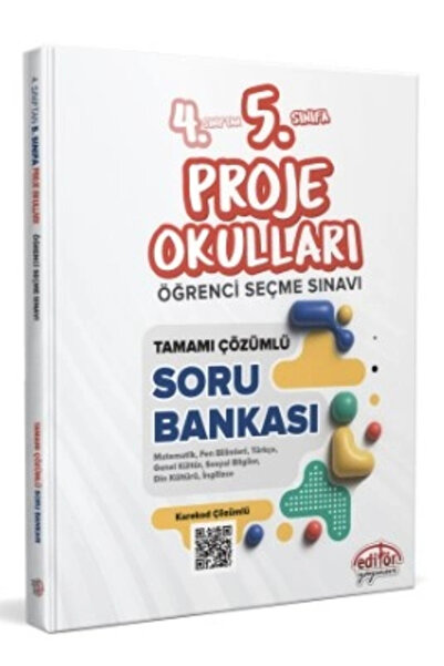Editör Yayınevi 4 VE 5.SINIFA PROJE OKULLARI TAMAMIMI ÇÖZÜMLÜ SORU