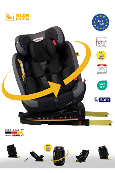 Holmer Kids Maxi Protect Aero 3d ( 360° Dönebilir) 0-36kg Oto Koltuğu Isofix/sps/sıp/latch