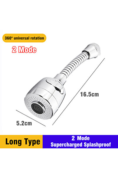 Choice5 2 Mode-Long A 2/3 Modes Sink Faucet 360 Degree Rotation Filter Extens...