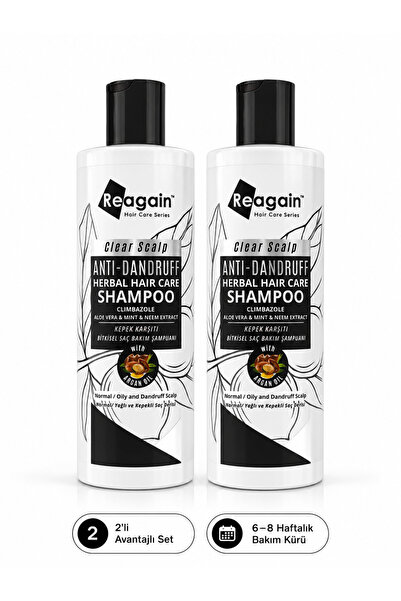 Reagain Sulfate-Free Anti-Dandruff Shampoo 2-Pack Cure Set 2X250 ml Climbazol...