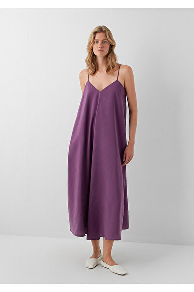 Mavi Mor Midi Elbise 1310949-70666