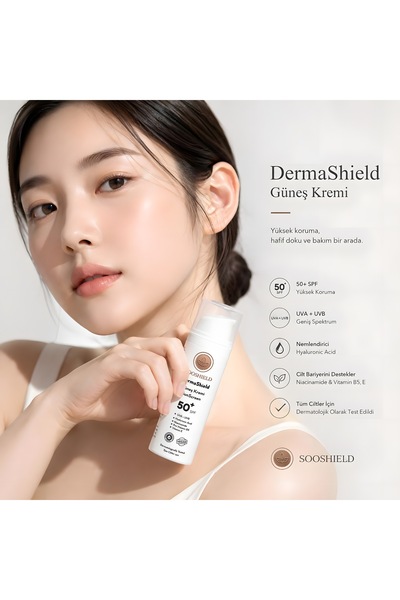 SooShield DermaShield SPF 50+ Leke karşıtı GÜNEŞ KREMİ