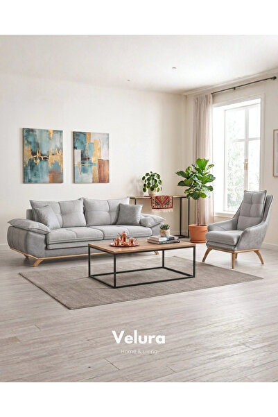 Velura Home & Living Azir Koltuk Takımı & Bazalı Yataklı Koltuk Takımı 3 1 - ...