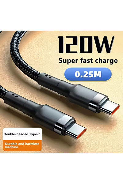 choice2 120W silver 0.25m 120W Fast Charge Cable PD Quick Charging High Quali...