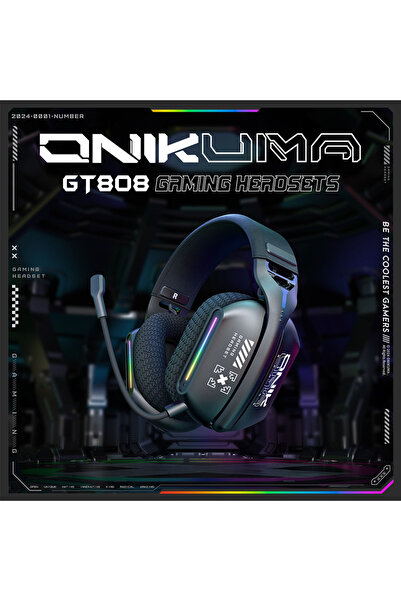 Choice GT808 ONIKUMA Wireless Gaming Headset 2.4G/Wired/Bluetooth 3 Modes Ben...