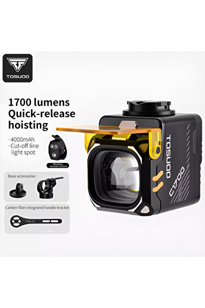 choice2 مصباح دراجة TXWmbytzj-01 TOSUOD C1700 بقوة 1700 لومن - مع تحكم عن بعد...