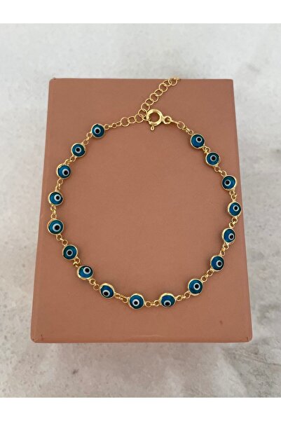 emy by emel luxury silver jewelry Nazar Boncuklu Bileklik Altın Kaplama 925 A...
