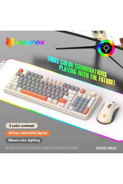 Choice K820 K820 USB Wired Game Keyboard Mouse Set Illuminated Desktop/Laptop...