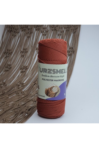 urzsmell Polyester Makrome 100gr, 140mt, 3 No. Supla, Çanta Ve Aksesuar Ipliğ...