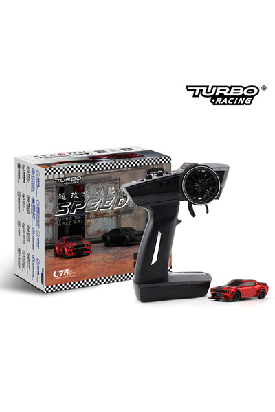 Choice سيارة سباق توربو حمراء C75 بمقياس 1:76 C71 C72 C73 C74 C75 RTR ذات جري...