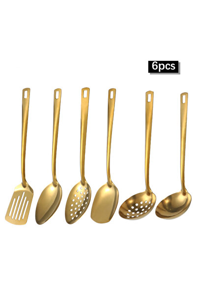 Choice 6pcs golden 2/6pcs Stainless Steel Kitchenware Set Home Creative Korea...