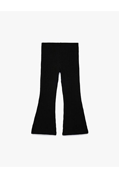 Koton evazat Pantaloni cu talie elastică cu nervuri