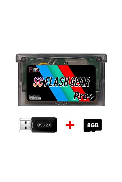 Choice1 SCFW Black 8G DGETG SCFFWV1.5 Mini SC Card 1000+In 1 Flash GBA Card w...