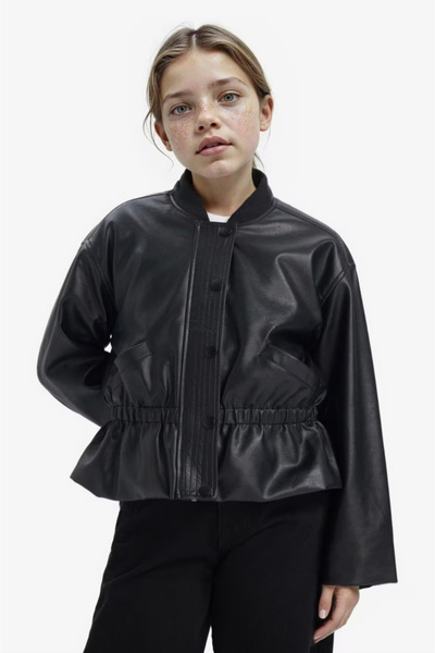 DeFacto College Collar Bomber Coat for Girls F8744A826Sp