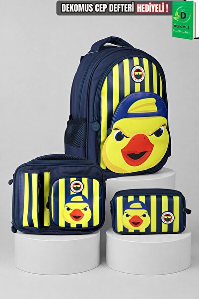 Fenerbahçe X Dekomus Licensed Yellow Collection 3D Printed Large Size School ...