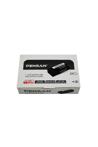 Pensan Γόμα Μαύρη Pss-24S (Συσκευασία 24 τεμαχίων)